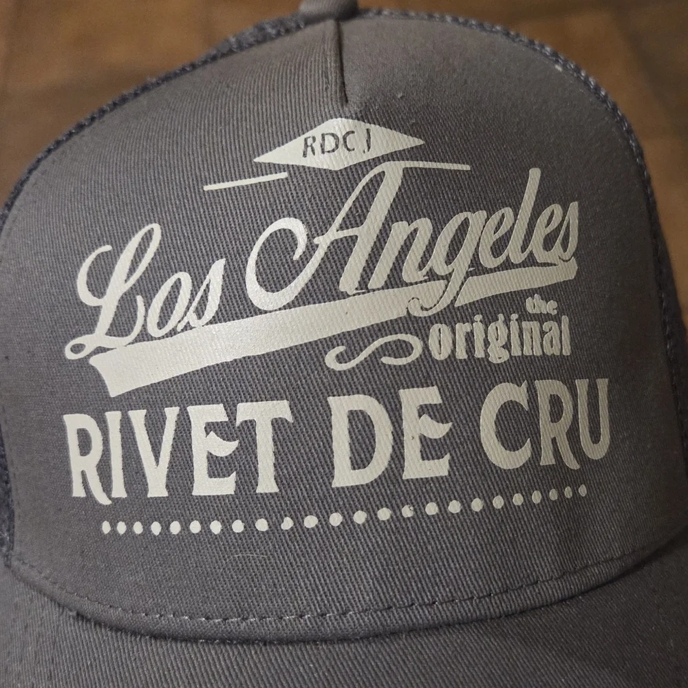 Los Angeles Rivet De Cru Gray Trucker Hat